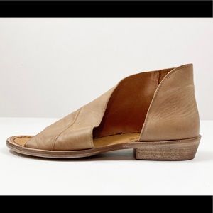 Free People Mont Blanc Leather Dove Grey Sandals